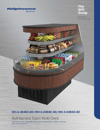 HVI-3-304S-EC SFC Multi-Deck, Self-Service Island Display for